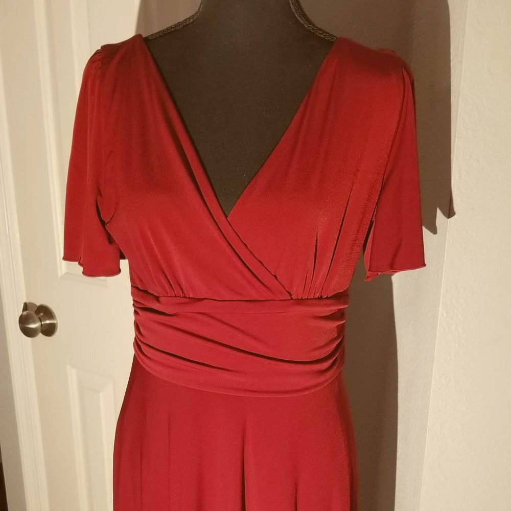 Evanese Womens Formal Dress Size Med Red